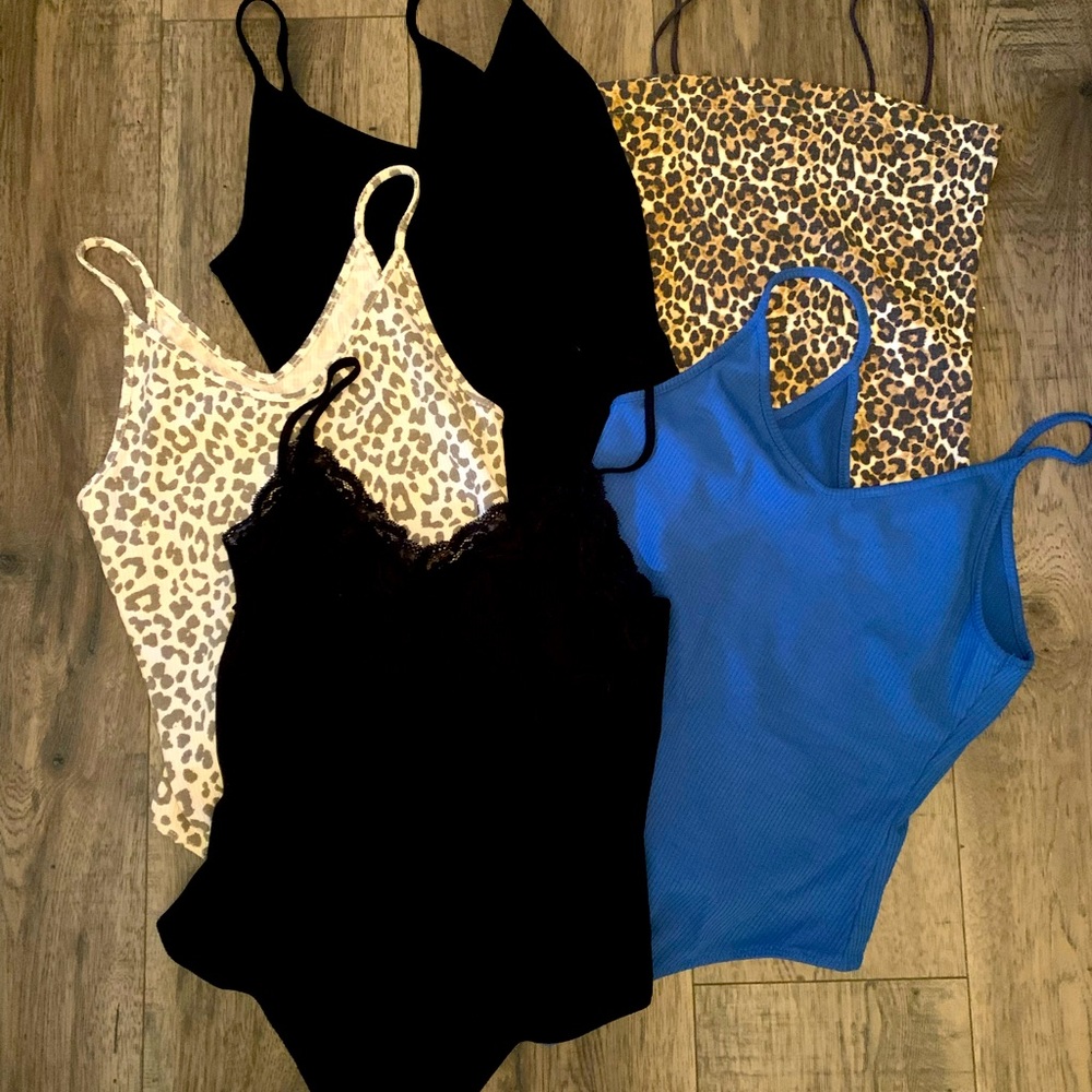 Set of 5 Medium American Eagle Body Suits